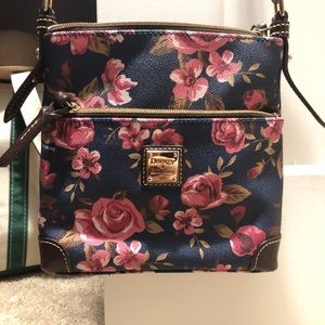 Dooney and Bourke floral leather cross body
